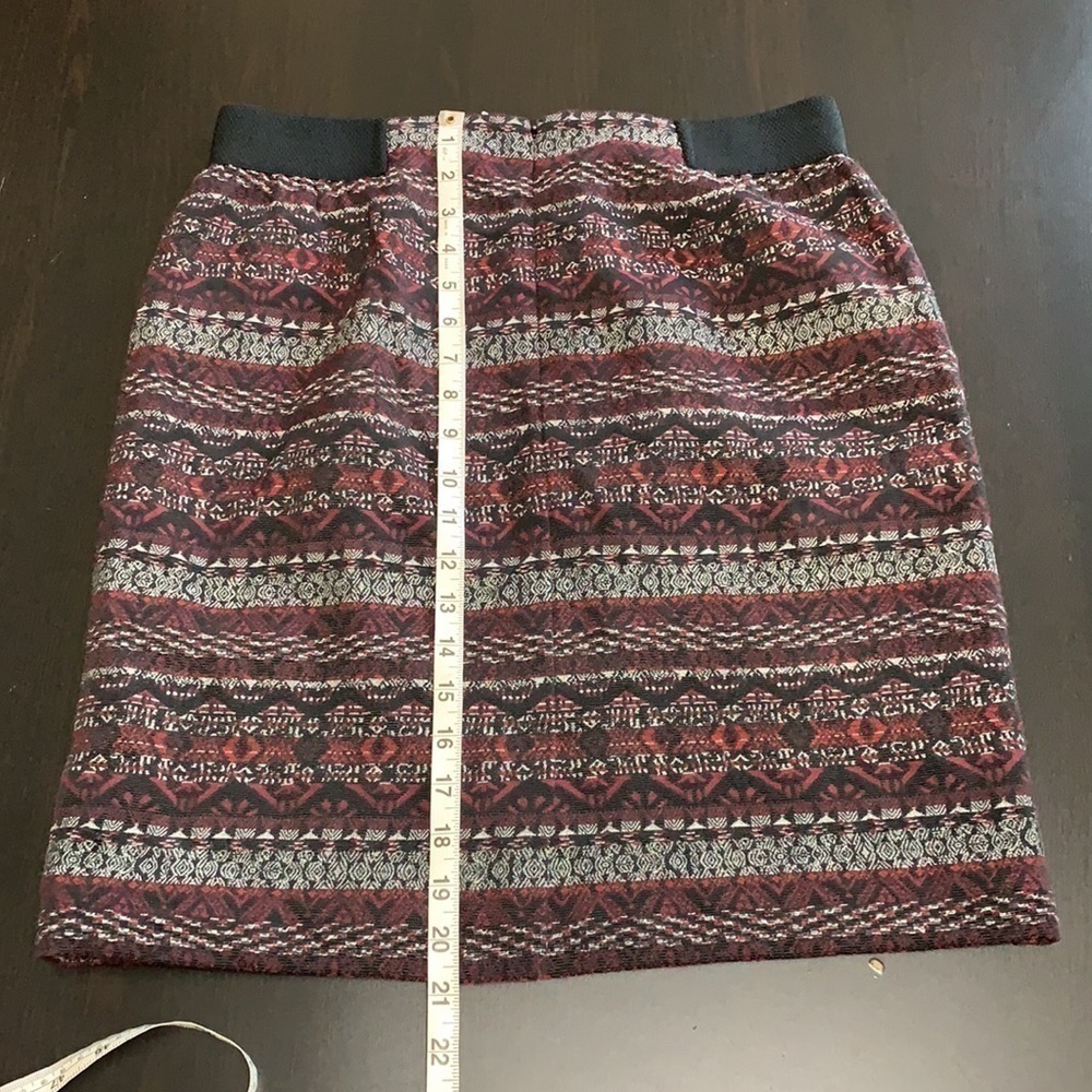 J.jill patterned skirt with elastic side - Picture 8 of 11
